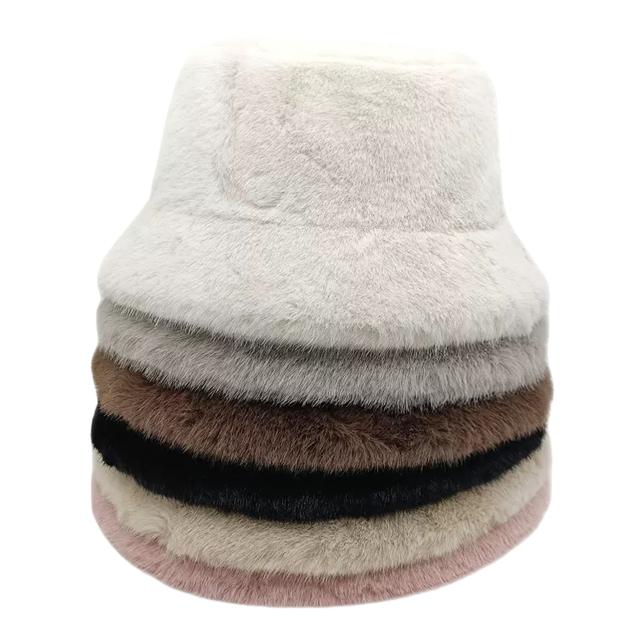 The white plush fisherman's hat is warm and flattering for the face in autumn and winter. It's a casual and versatile Korean-style hat Item Picture