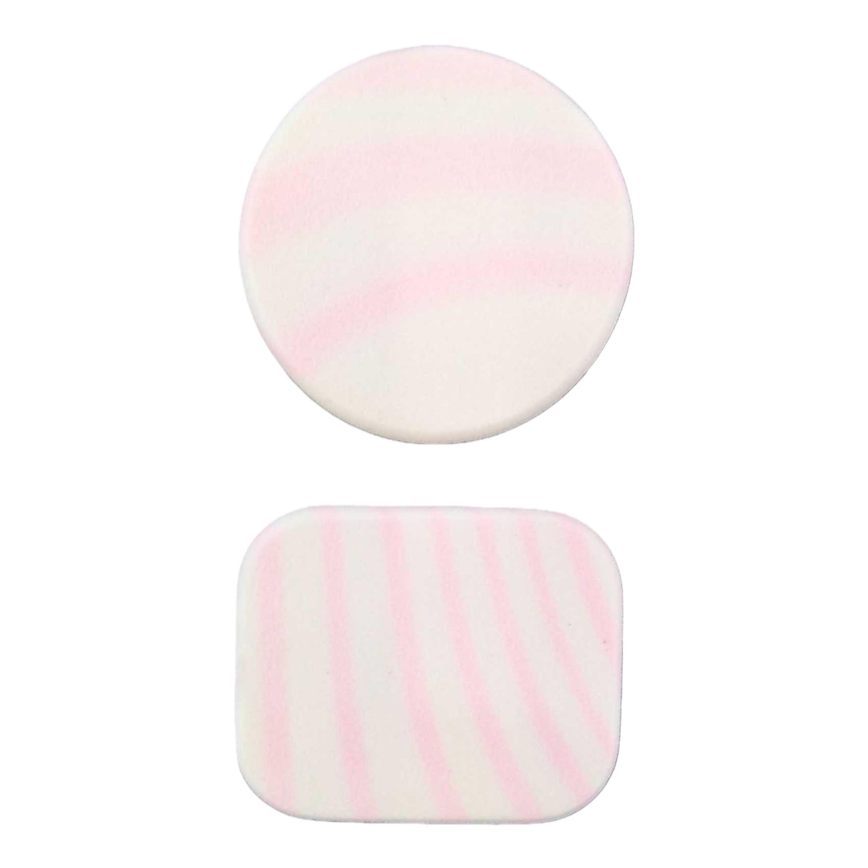 Pink striped sponge makeup egg, easy to apply and clean, is a beauty tool Item Picture