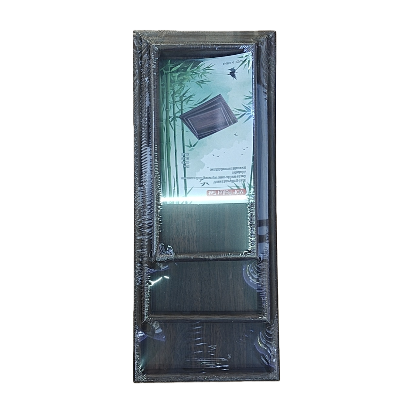 棕色相框套装简约北欧风客厅卧室墙面装饰画框组合白底实物图