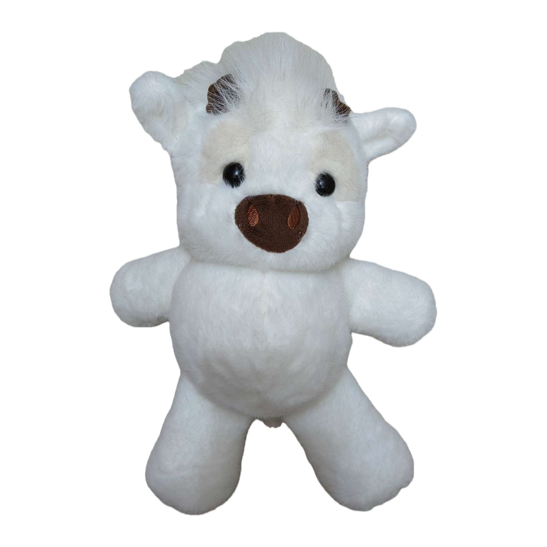 The white plush cow doll is a cute and soft fabric decoration item and a plush toy for home decoration Item Picture
