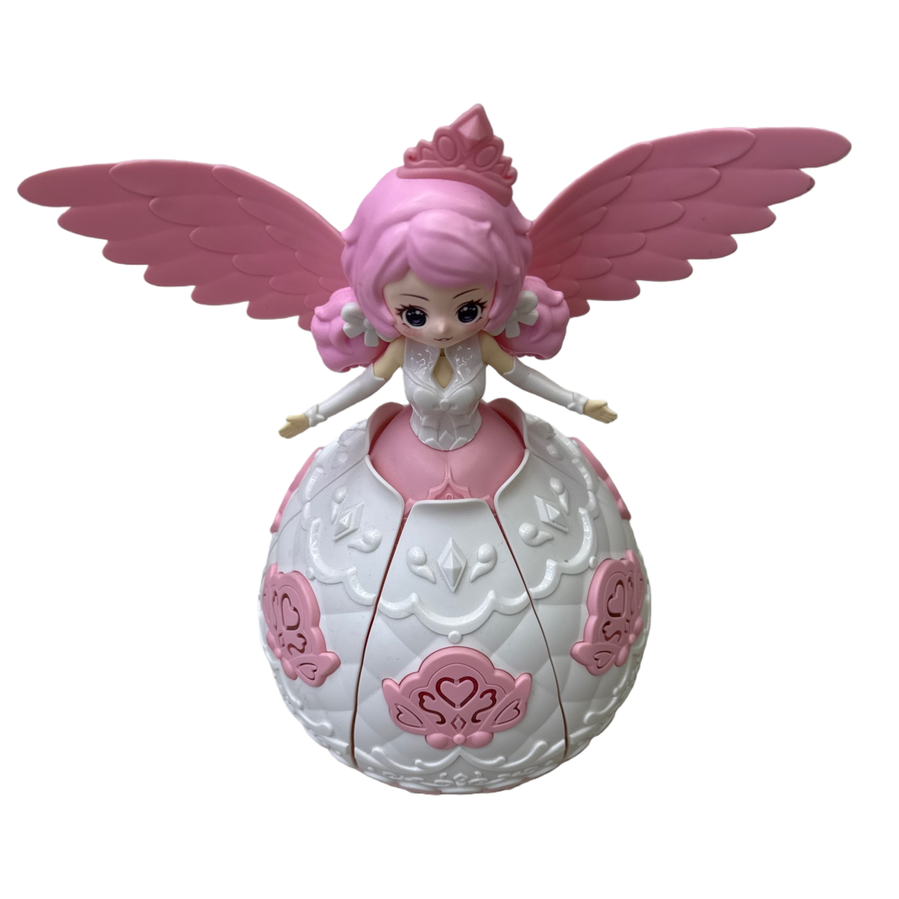 Pink winged angel plush toy, cute throw pillow decorative item Item Picture