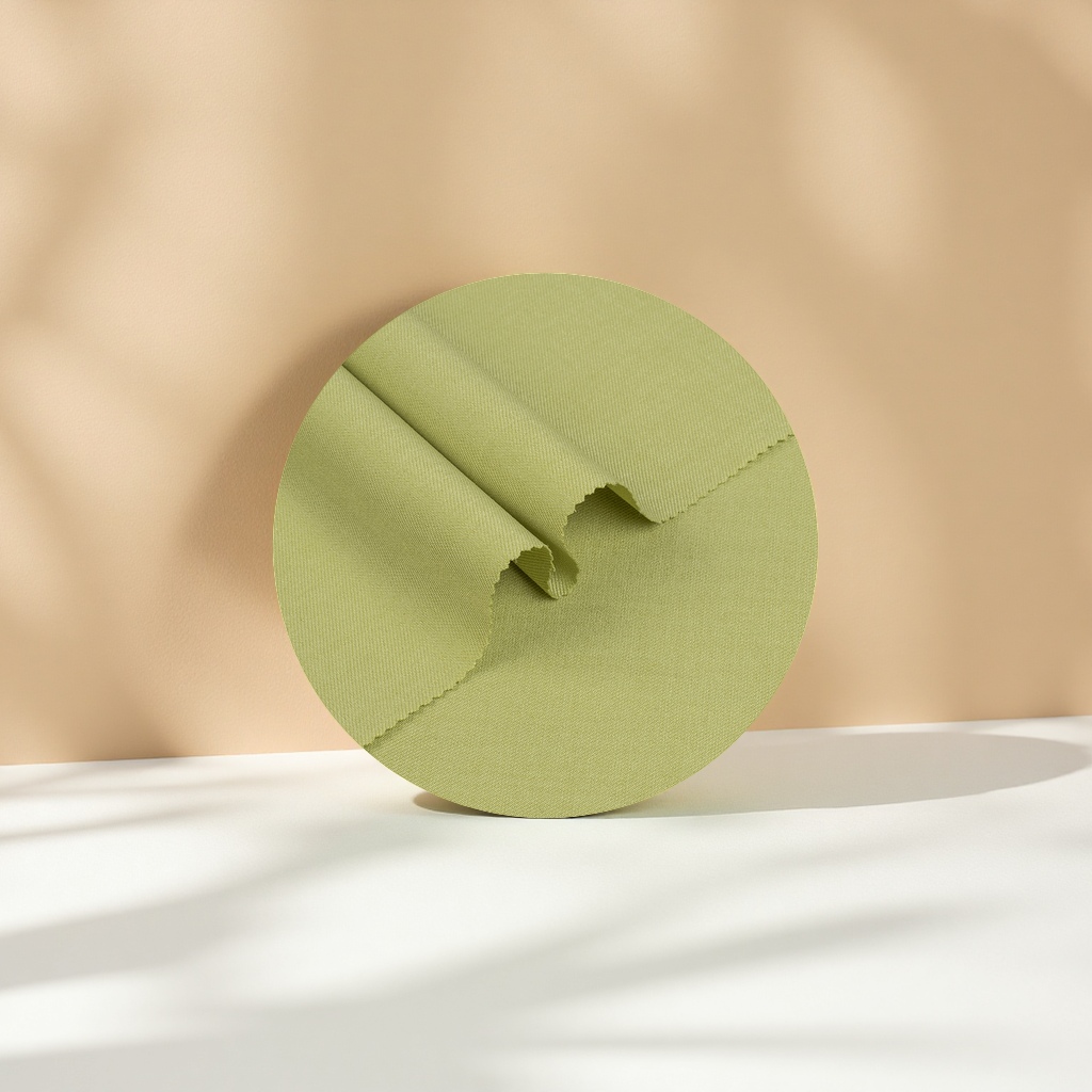 Light green fabric is a cotton-linen blended fabric for home decoration