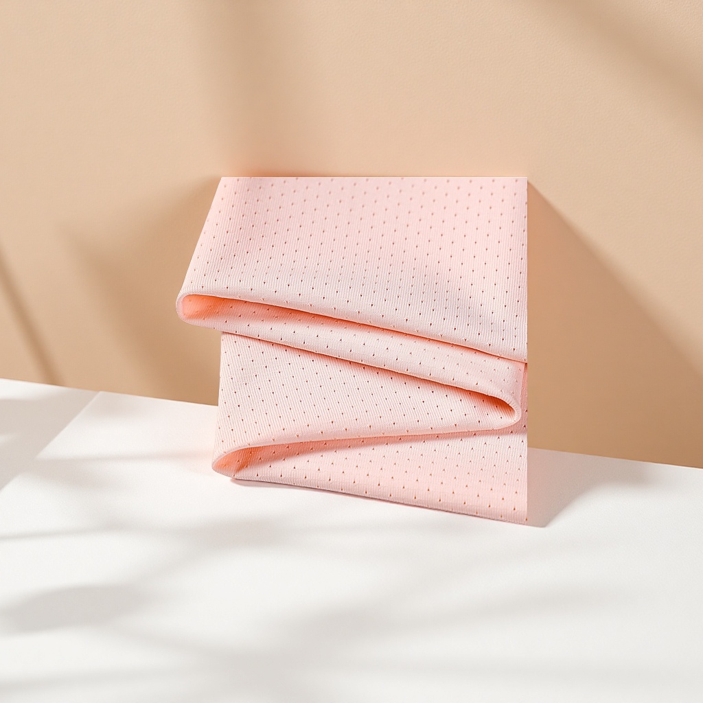 Pink mesh fabric, breathable and lightweight, is a DIY handcrafted material for women's clothing accessories