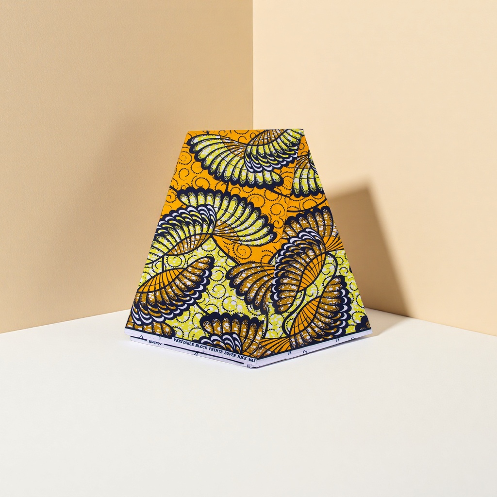 Yellow black border floral pattern fabric for home wear, DIY fabric material Application Scenario