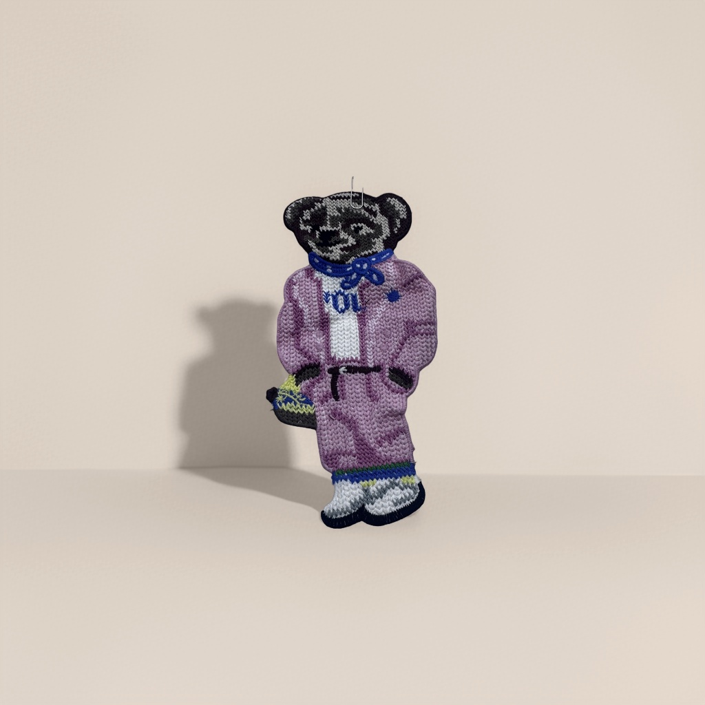 Colorful knitted bear dolls, plush figurines, cute throw pillows and decorative items Specification image