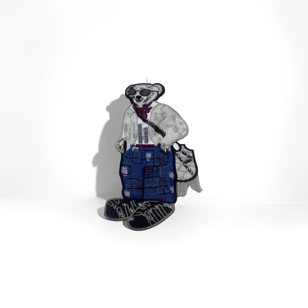 Embroidered teddy bear dolls, plush toys, cute throw pillows, decorative ornaments