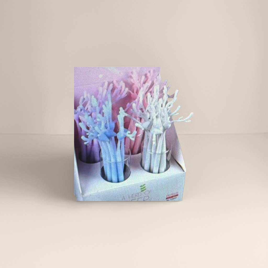 蓝白分层花朵造型牙签 家用精致餐后清洁用品