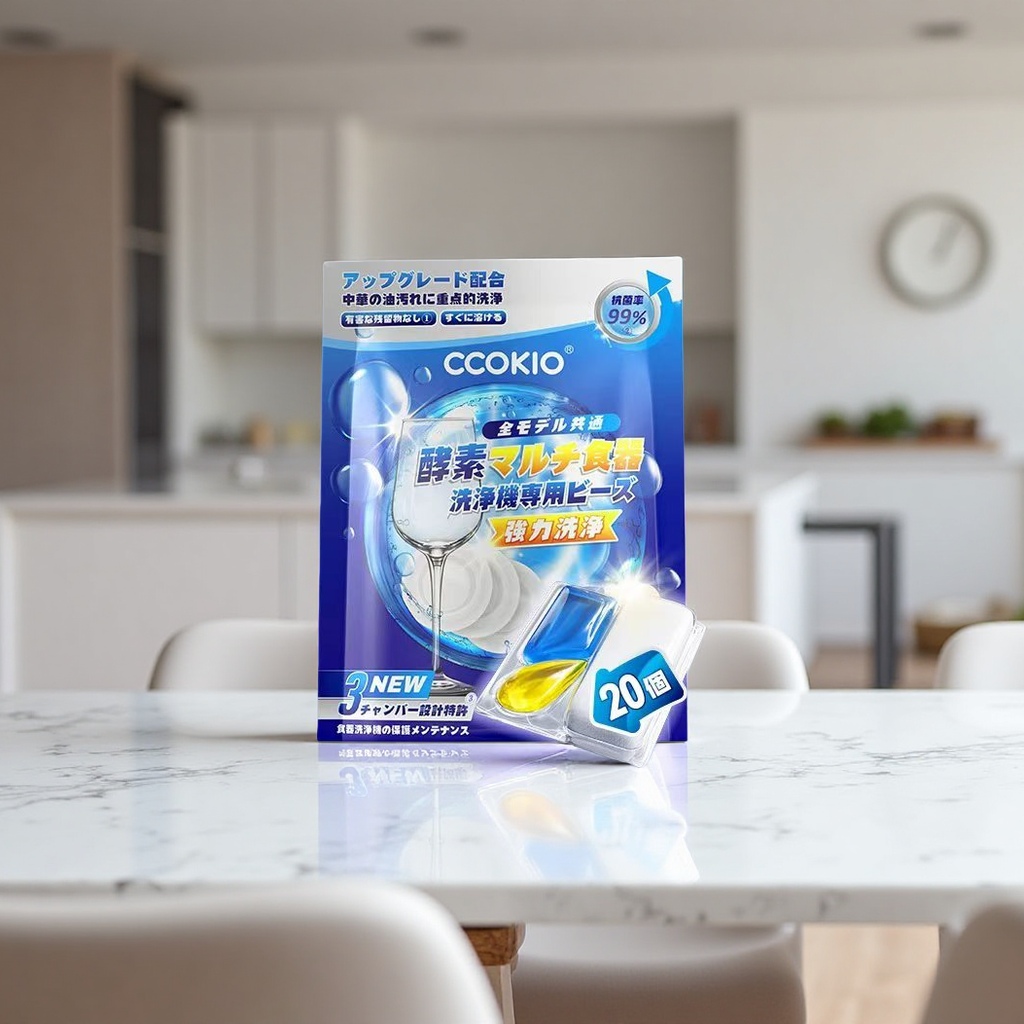 Japanese CCOKIO anhydrous enzyme dishwashing beads special detergent for dishwashers Specification image
