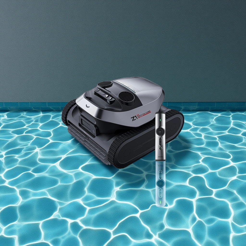 The swimming pool cleaning robot is fully automatic for suction and scrubbing, capable of climbing walls, and operates quietly and efficiently Specification image
