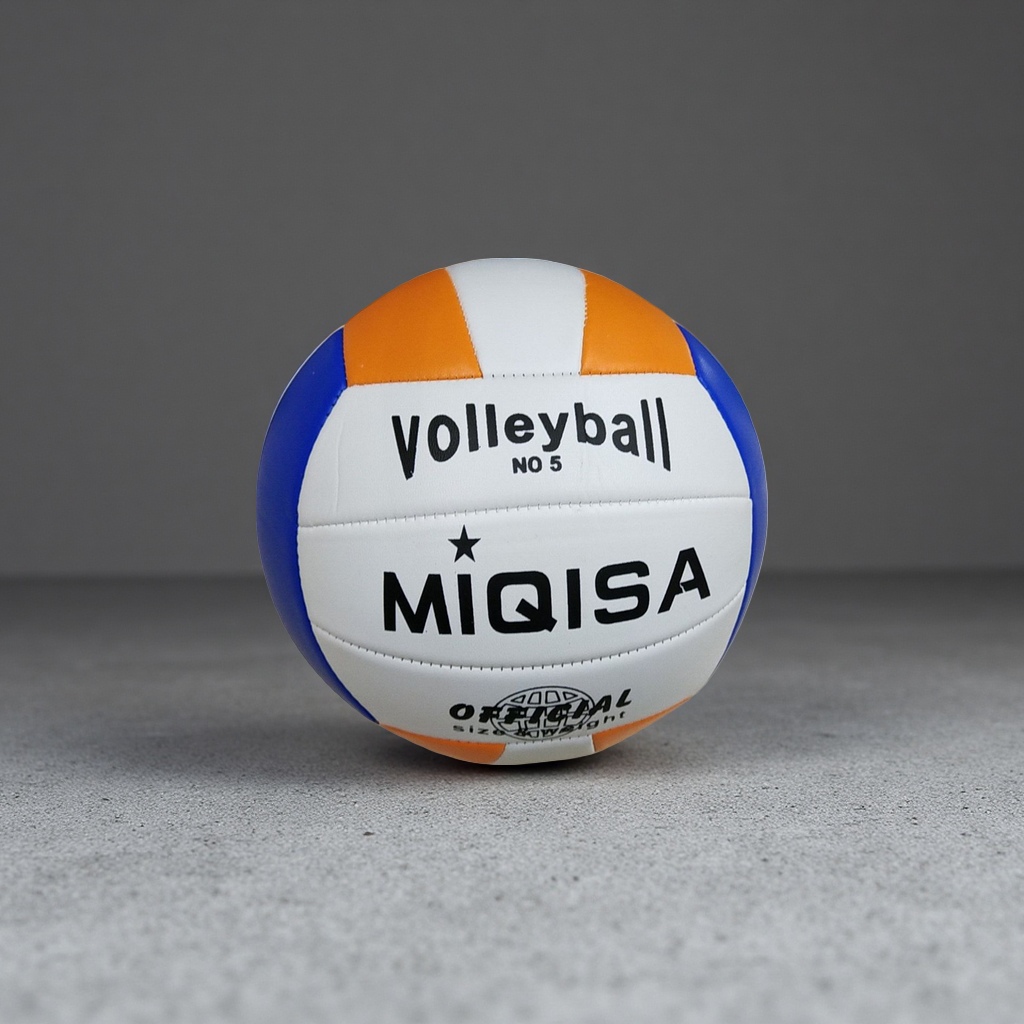 The PU material for professional volleyball training and competition with orange, white and blue stripes is wear-resistant and anti-slip Application Scenario