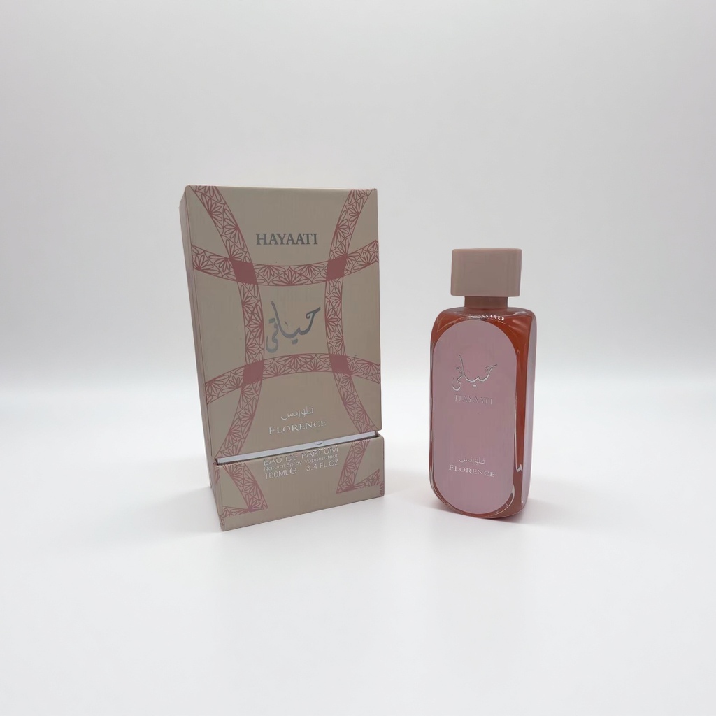 HAYAATI سربانی Opulent Oud black perfume bottle and packaging box perfume set Specification image