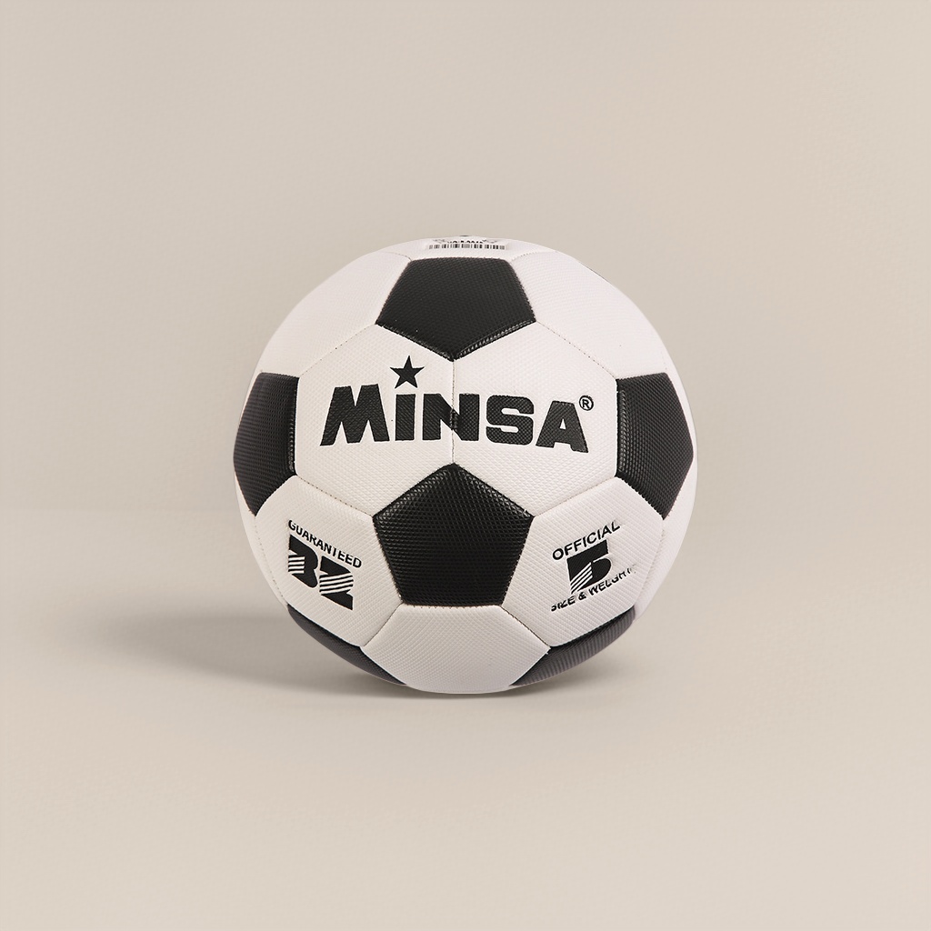 Standard size of PVC material for black and white football training and competition