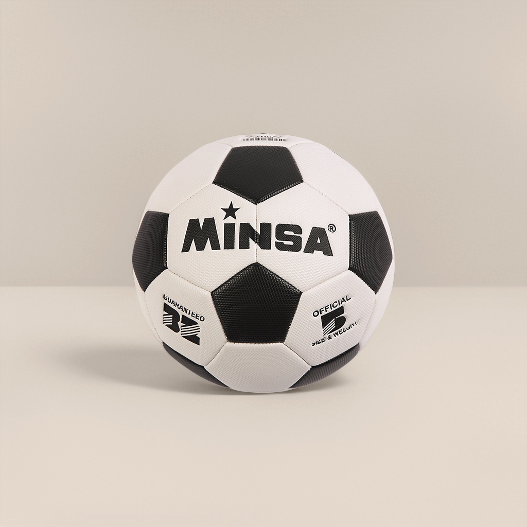 Standard size of PVC material for black and white football training and competition details Picture