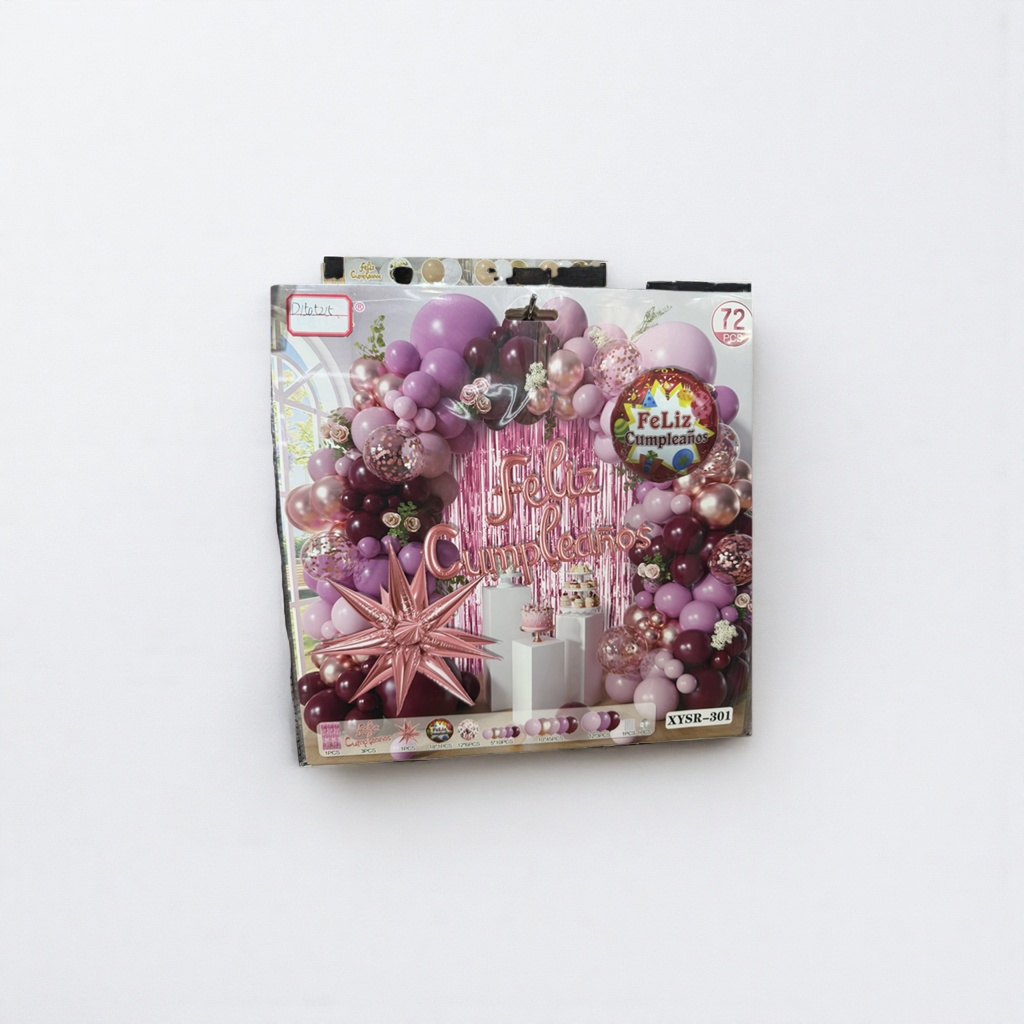 粉色紫色气球装饰套装 派对婚礼生日布置用品