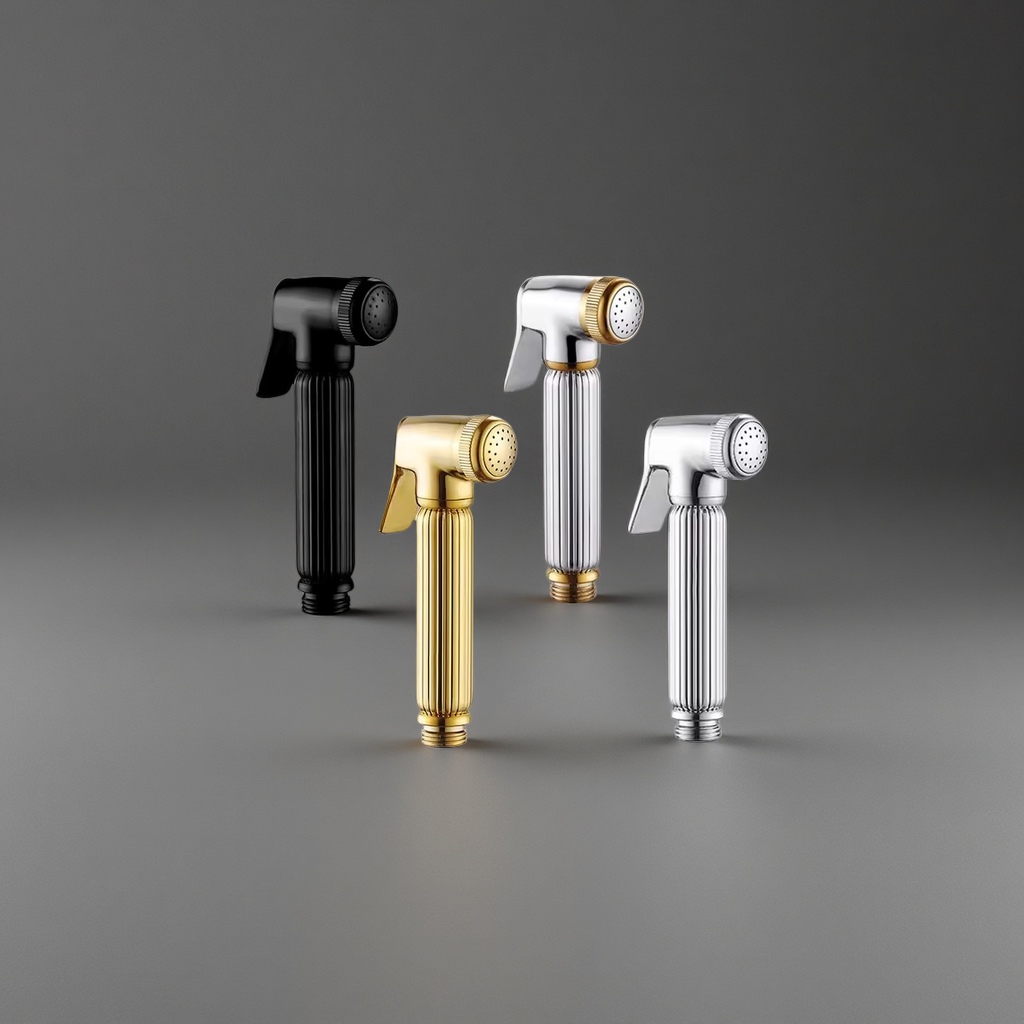 Black, gold, silver, gold plating, silver nozzle