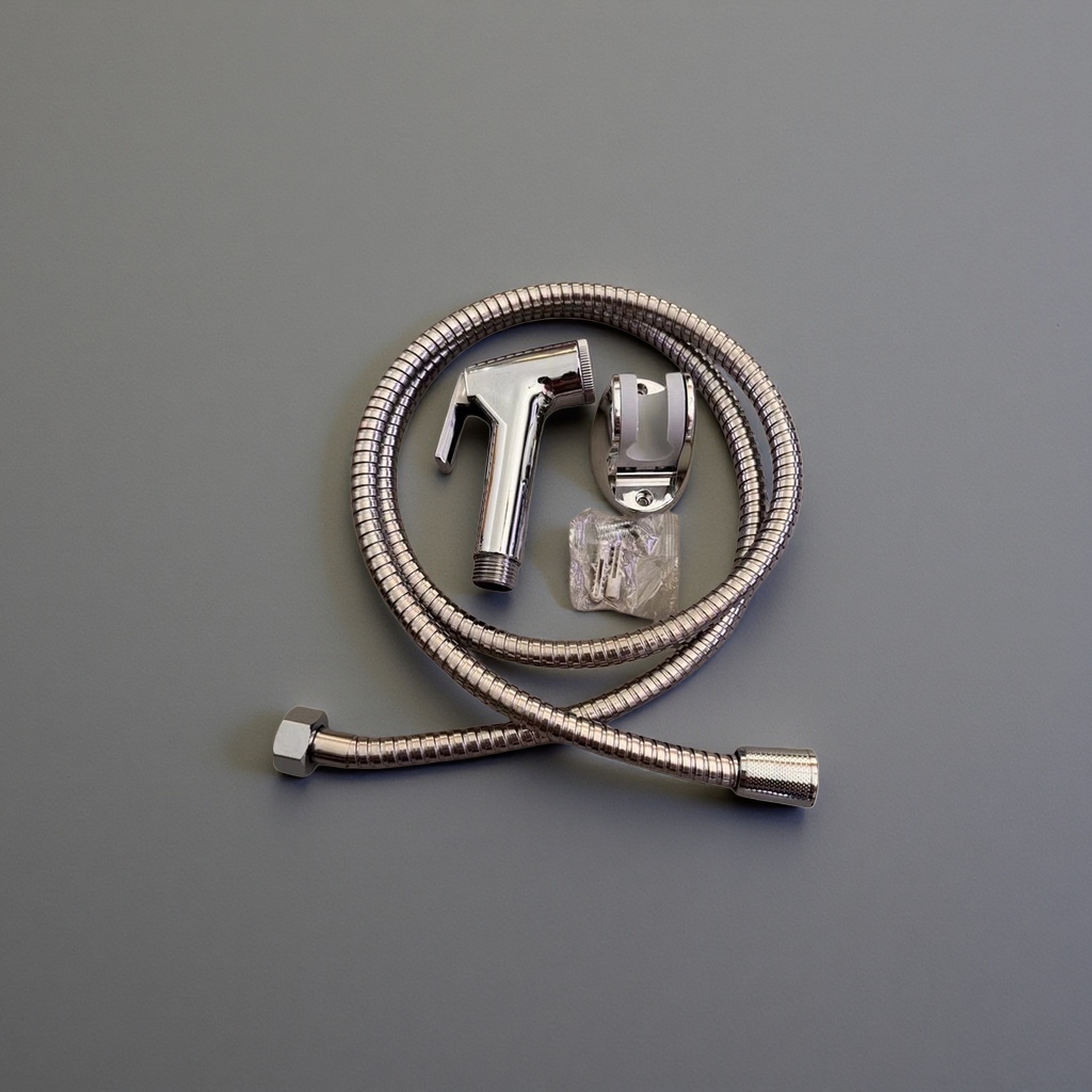 Silver metal showerhead set for constant-temperature, anti-scald and water-saving home bathroom upgrade Application Scenario