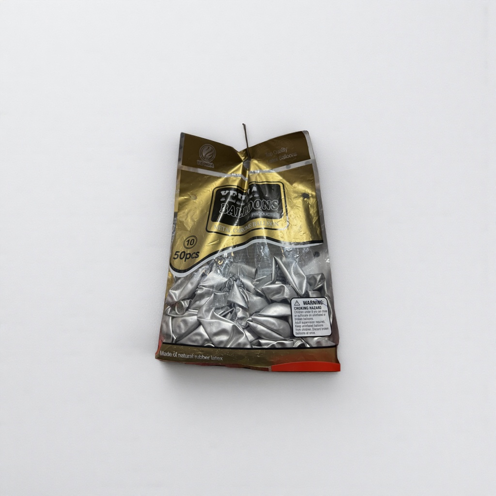 Golden packaging bag metal chrome balloon party decoration set Golden packaging bag metal chrome balloon party decoration set