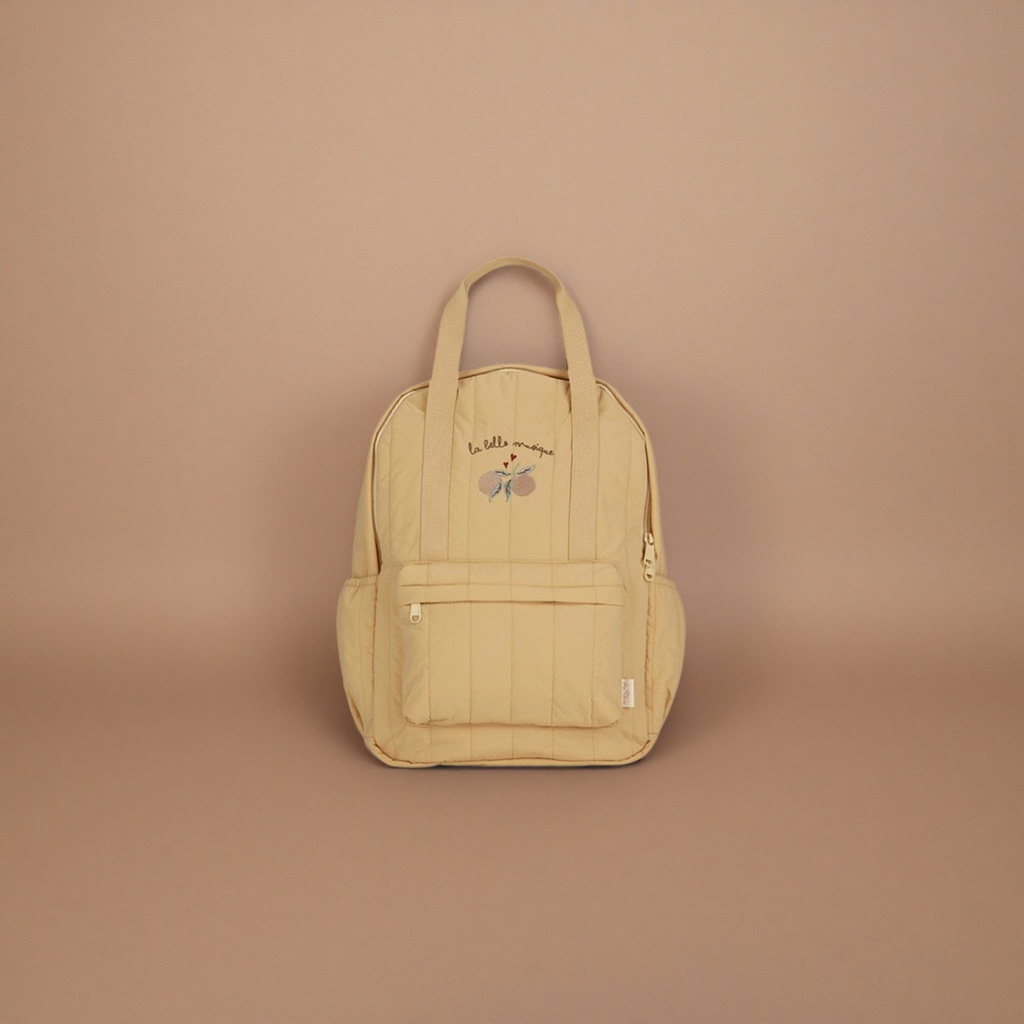 Beige simple and fashionable casual backpack Specification image