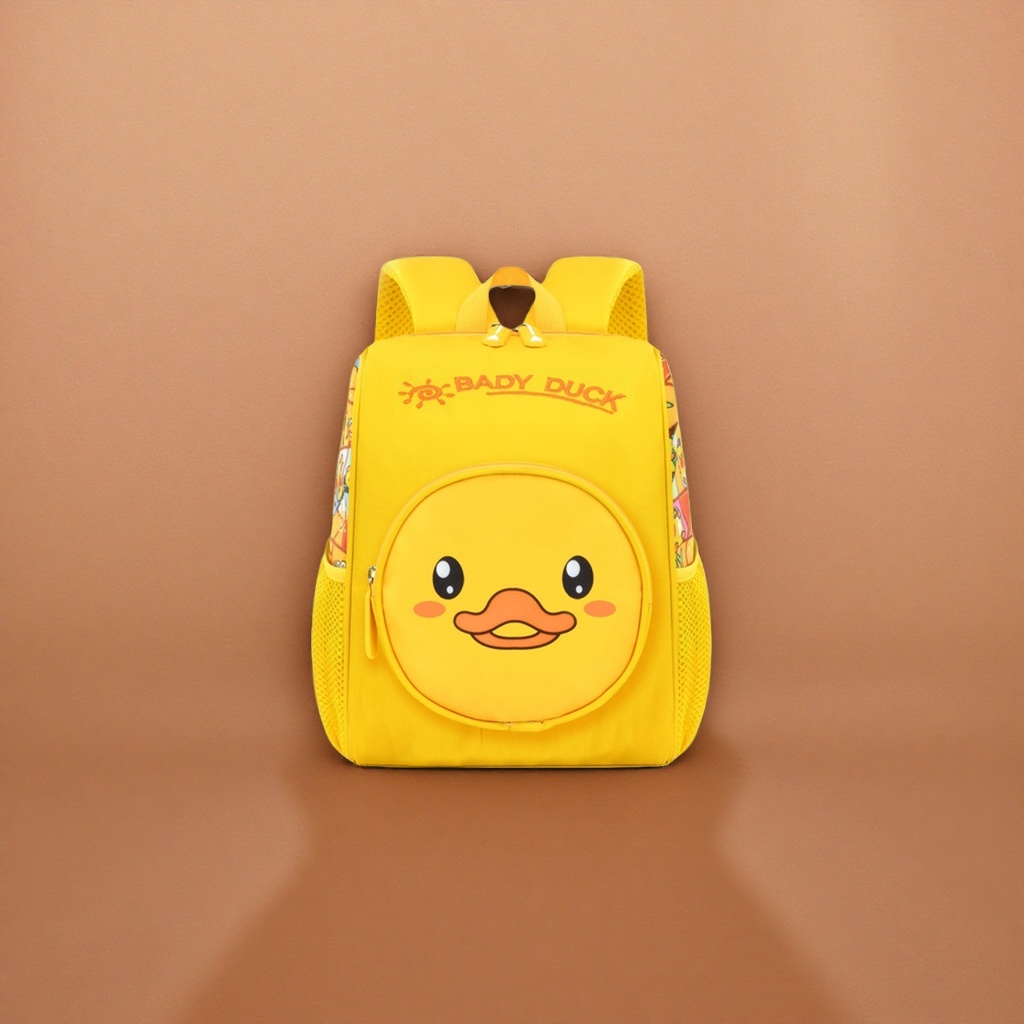 黄色小鸭造型儿童书包可爱卡通防水轻便🎒产品图
