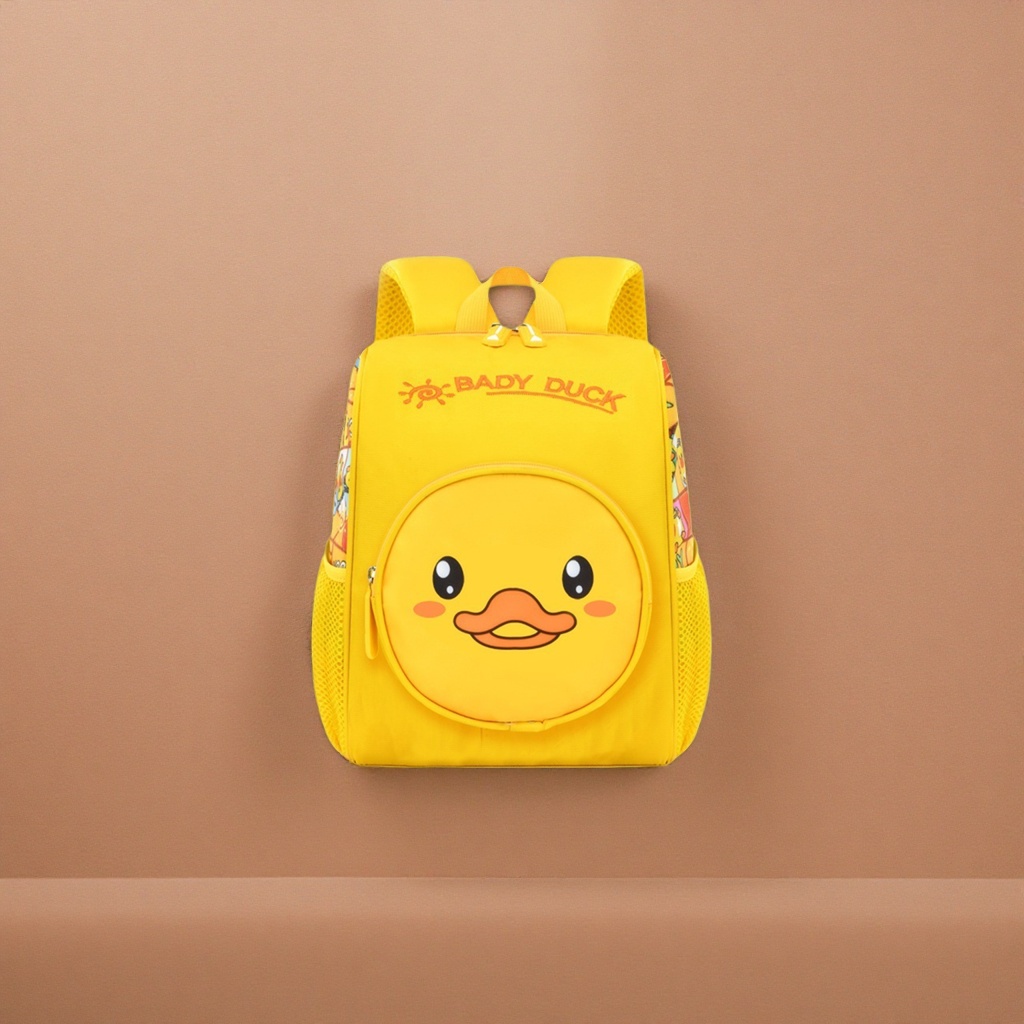 黄色小鸭造型儿童书包可爱卡通防水轻便🎒图