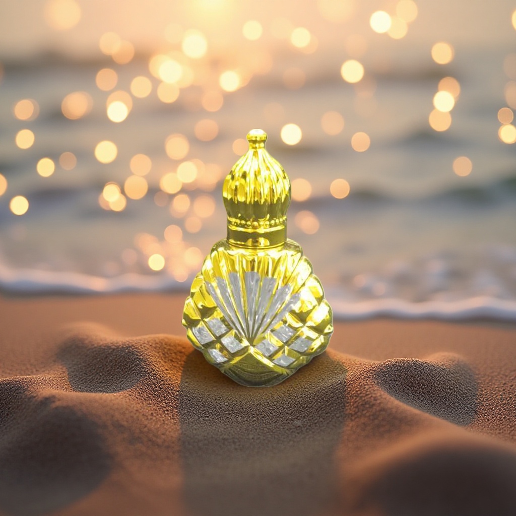 Golden carved aroma bottle, indoor fragrance display piece, exquisite glass diffuser Application Scenario