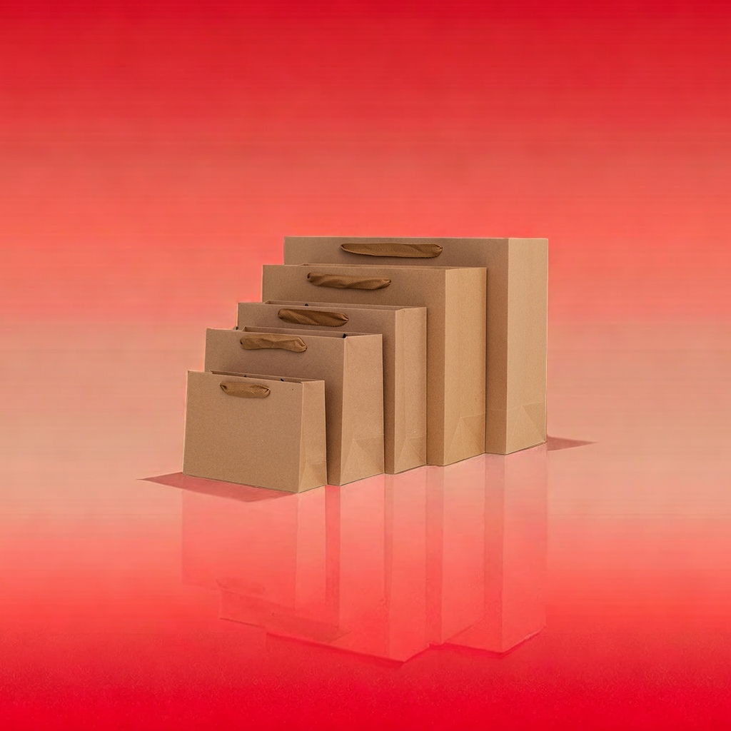 Customized colored hand-held paper bags, eco-friendly kraft paper shopping bags and gift packaging bags are available Application Scenario