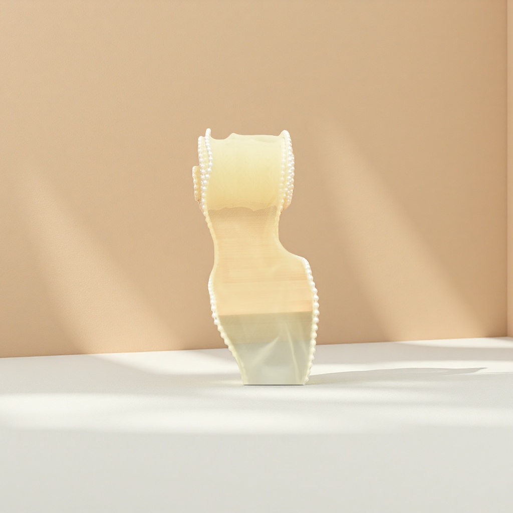 The width of the colored pearl edge mesh gauze fabric roll is 150cm, and it is available in multiple colors such as beige and light gray Application Scenario