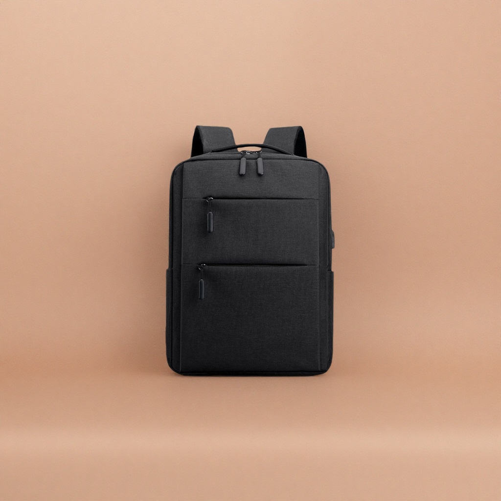 This black backpack is lightweight and large-capacity, suitable for both men and women as a student commuting travel bag