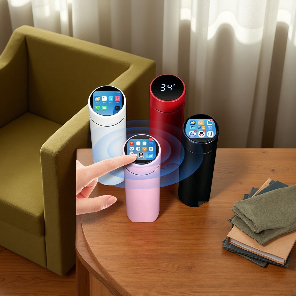 Color smart touch insulated cup, 316 stainless steel vacuum heat insulation, long-lasting heat preservation Specification image