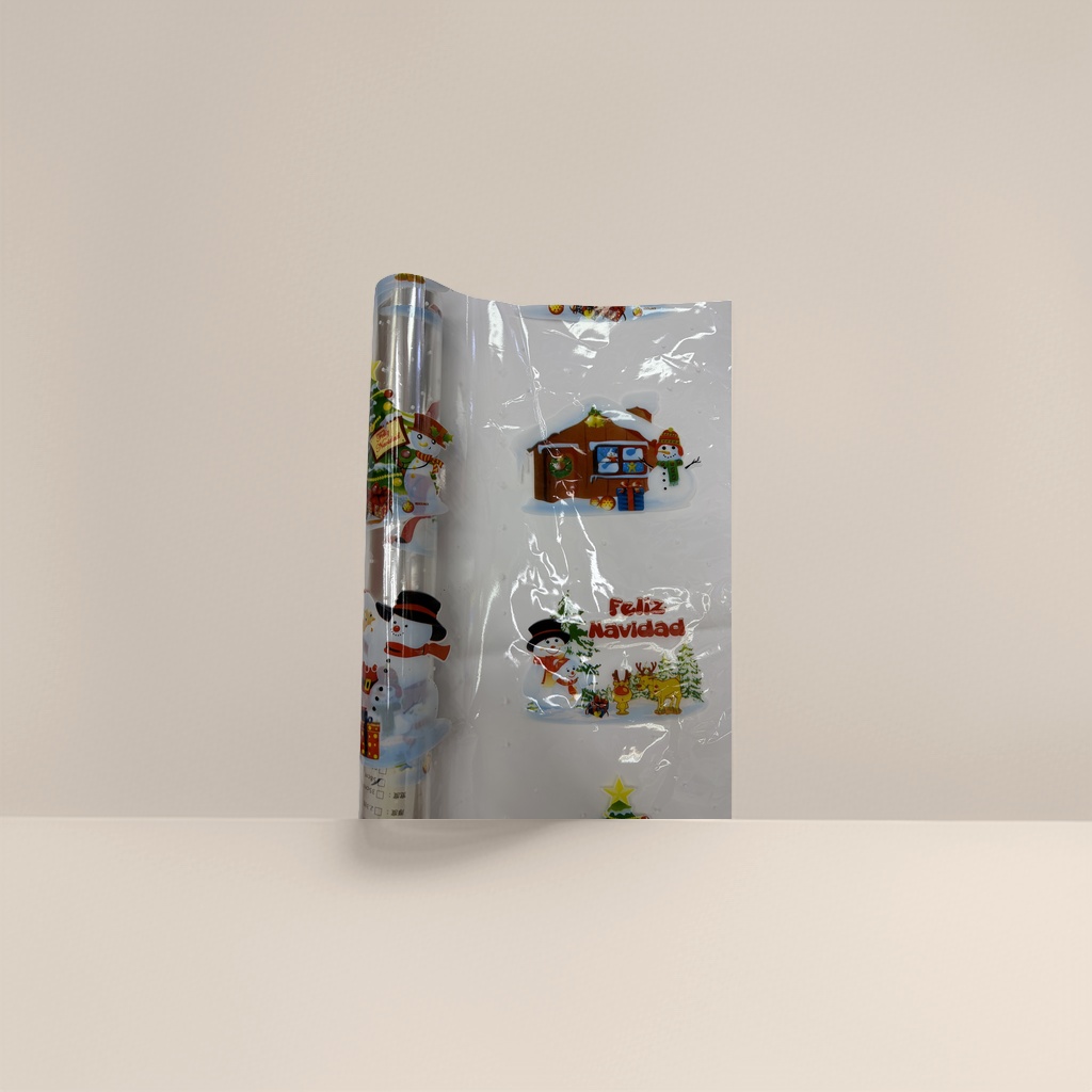 Christmas-themed plastic packaging film rolls are transparent, flexible and tear-resistant, suitable for packaging festival gifts Application Scenario