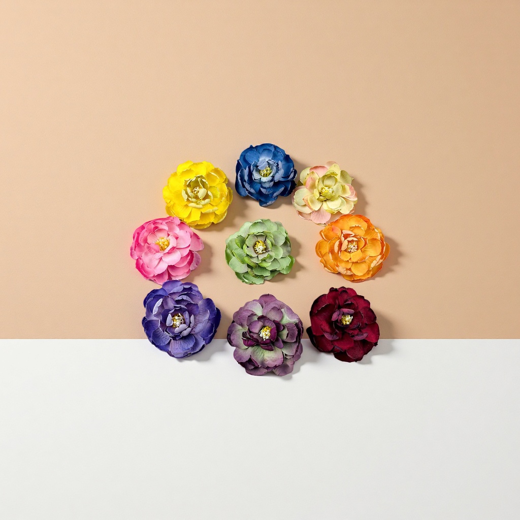 彩色人造花朵仿真花束装饰摆件家居插花材料