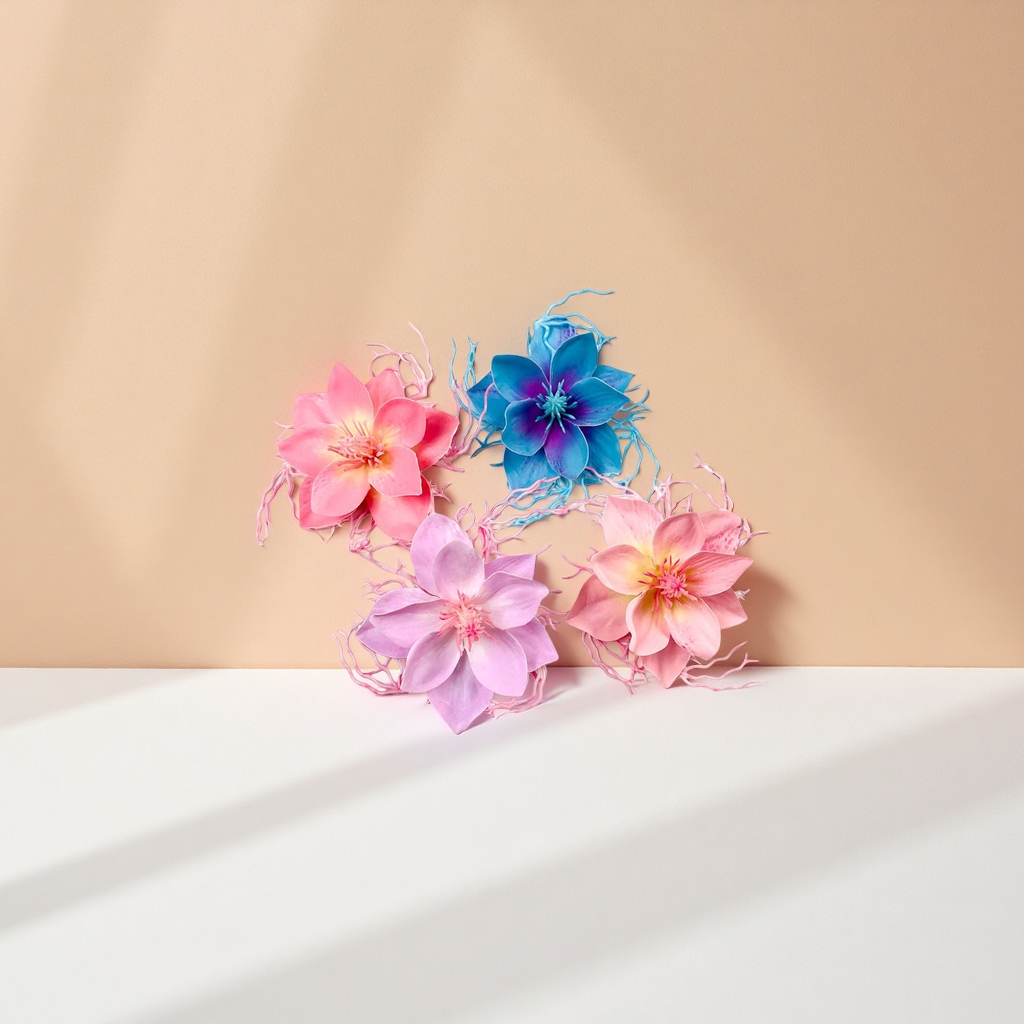 彩色人造花朵仿真花束装饰摆件家居插花DIY材料