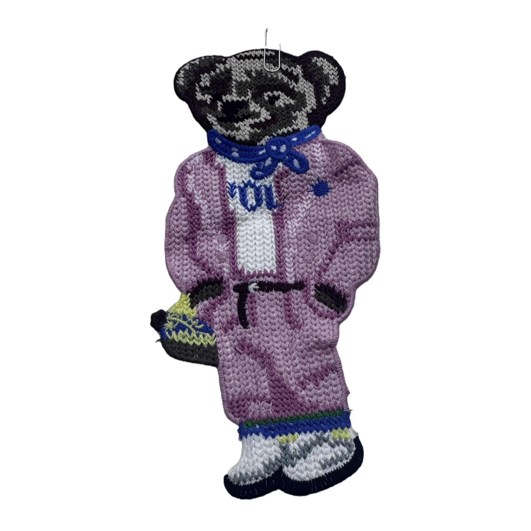 Colorful knitted bear dolls, plush figurines, cute throw pillows and decorative items Item Picture