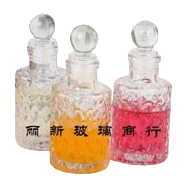透明玻璃瓶+白底实物图