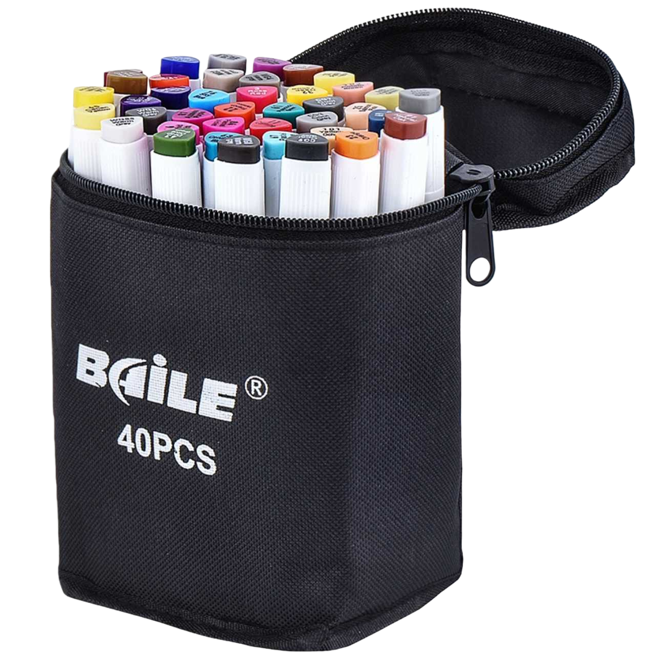 ويحصل الطلاب على نسخة بسيطة من مجموعة الأقلام الملونة ذات السحاب الأسود Item Picture