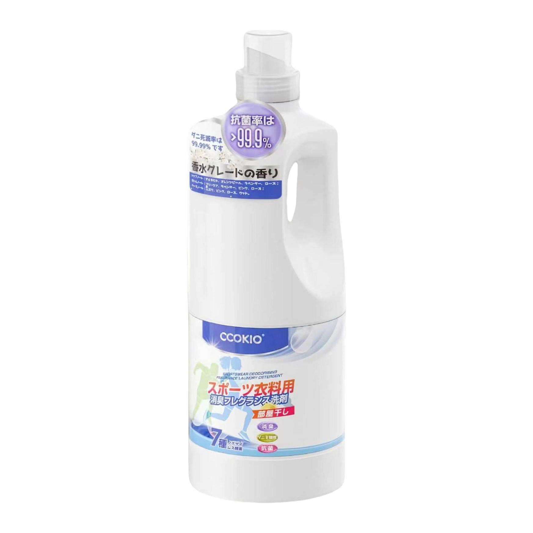 Japanese CCOKIO sports laundry detergent, antibacterial, deodorizing and swearing-removing, is a special cleaning liquid for sports clothing and fitness wear Item Picture