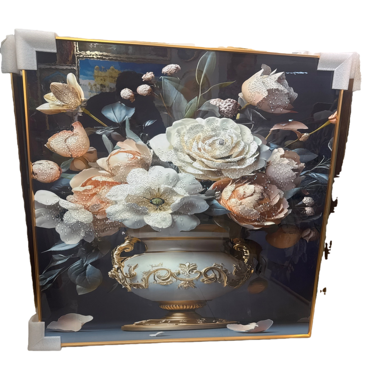 الرسم البياني المعلق بالذهب يرسم غرفة الجلوس وغرفة النوم Item Picture