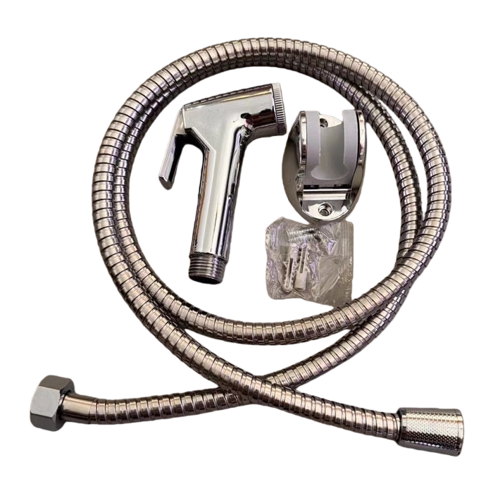 Silver metal showerhead set for constant-temperature, anti-scald and water-saving home bathroom upgrade Item Picture
