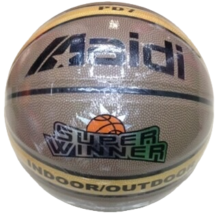 Brown basketball training balls made of wear-resistant PU material for both indoor and outdoor use Item Picture