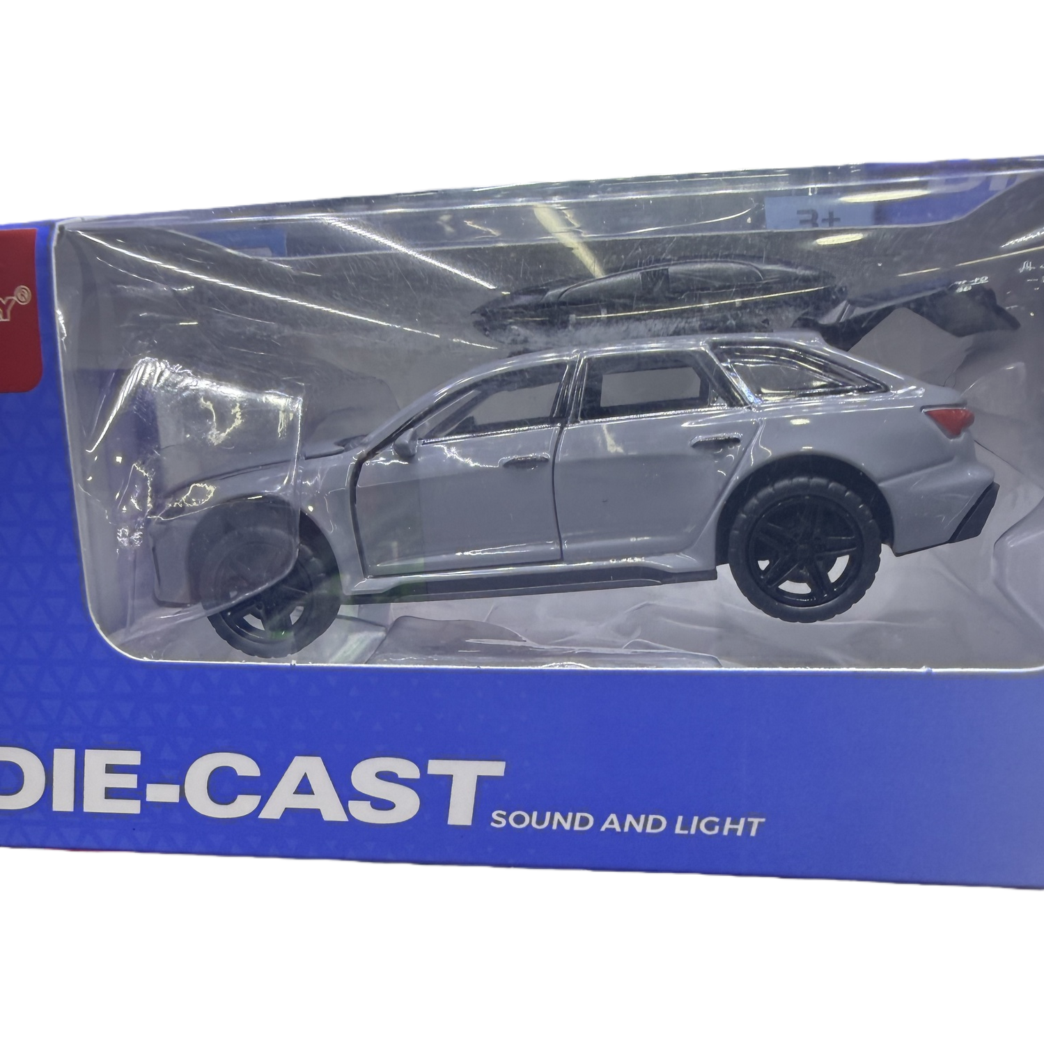 银色合金玩具车儿童益智遥控模型车 Item Picture