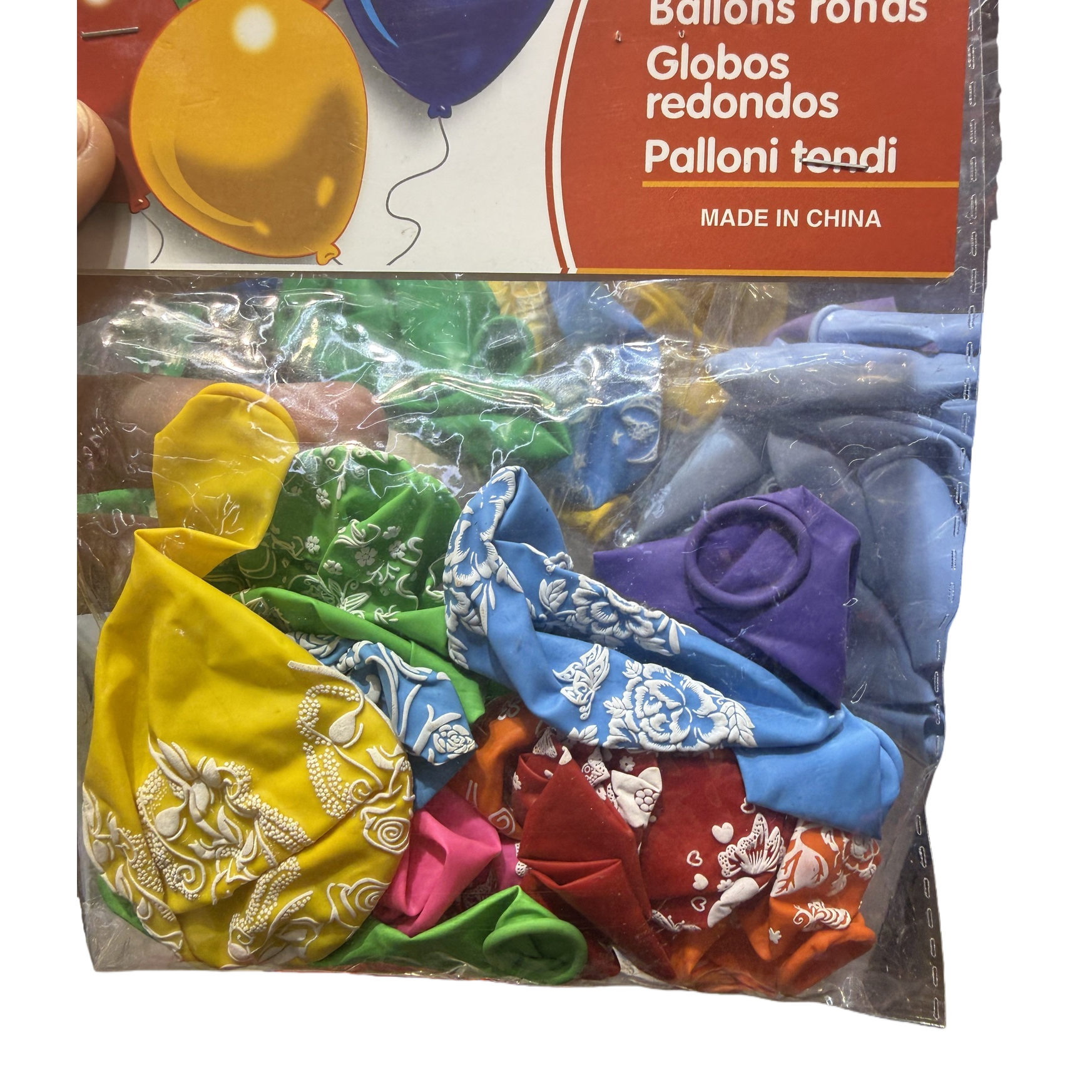 Colorful printed balloons for wedding party decoration, made of latex material, can be filled with helium gas Item Picture