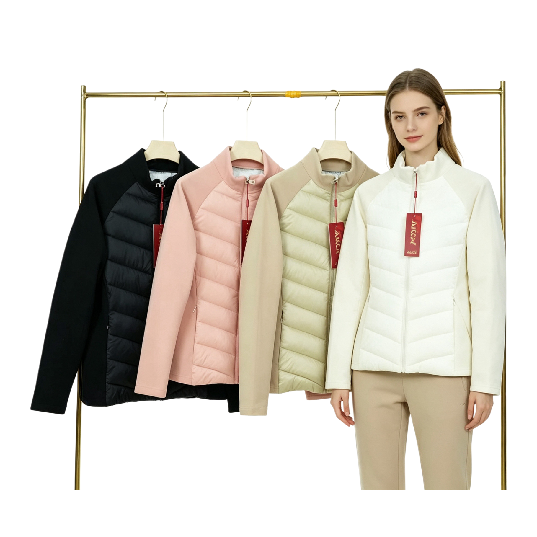 女式棉衣冬装休闲时尚运动保暖外套女装 Item Picture
