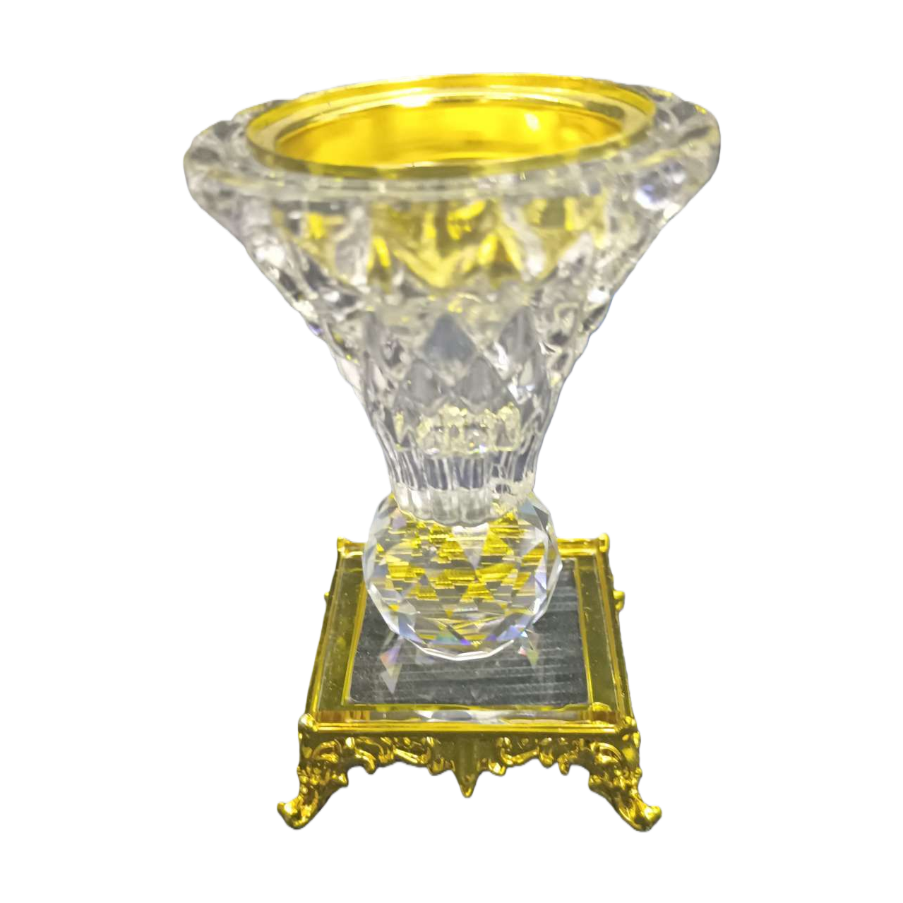 Transparent crystal incense burner, home aromatherapy decoration, tea room Zen decoration, high-transparency glass incense burner Item Picture
