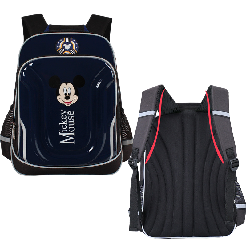 Deep blue Mickey children's schoolbag, lightweight, wear-resistant and large-capacity student backpack Item Picture