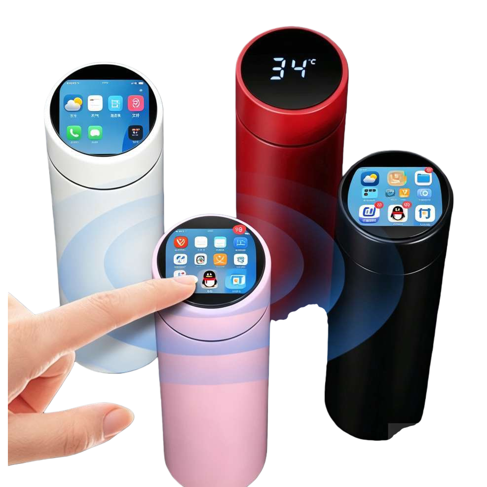 Color smart touch insulated cup, 316 stainless steel vacuum heat insulation, long-lasting heat preservation Item Picture