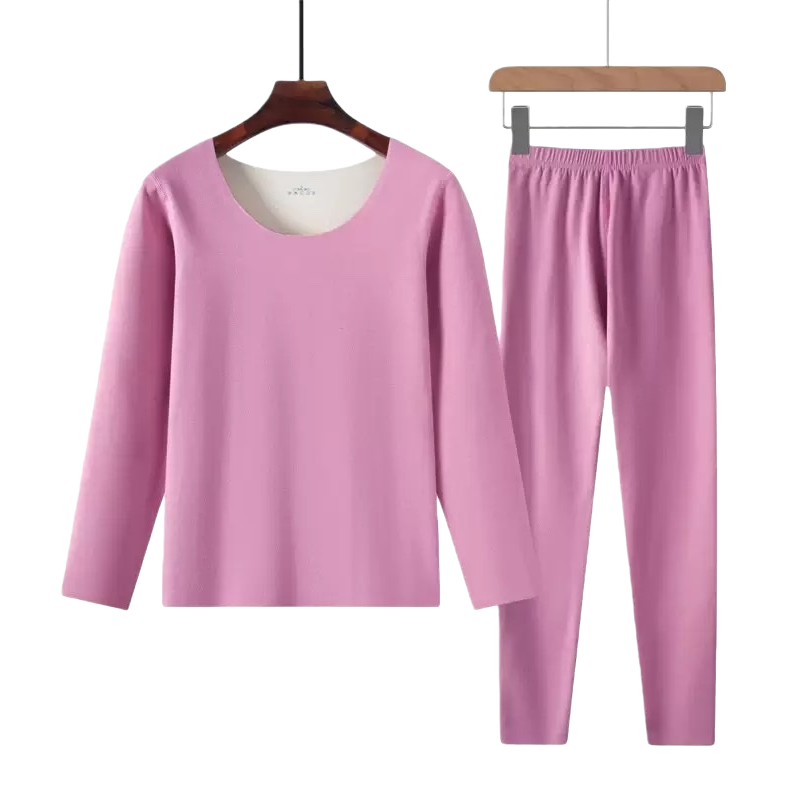 أزياء منزلية وردية سميكة ودافئة Item Picture