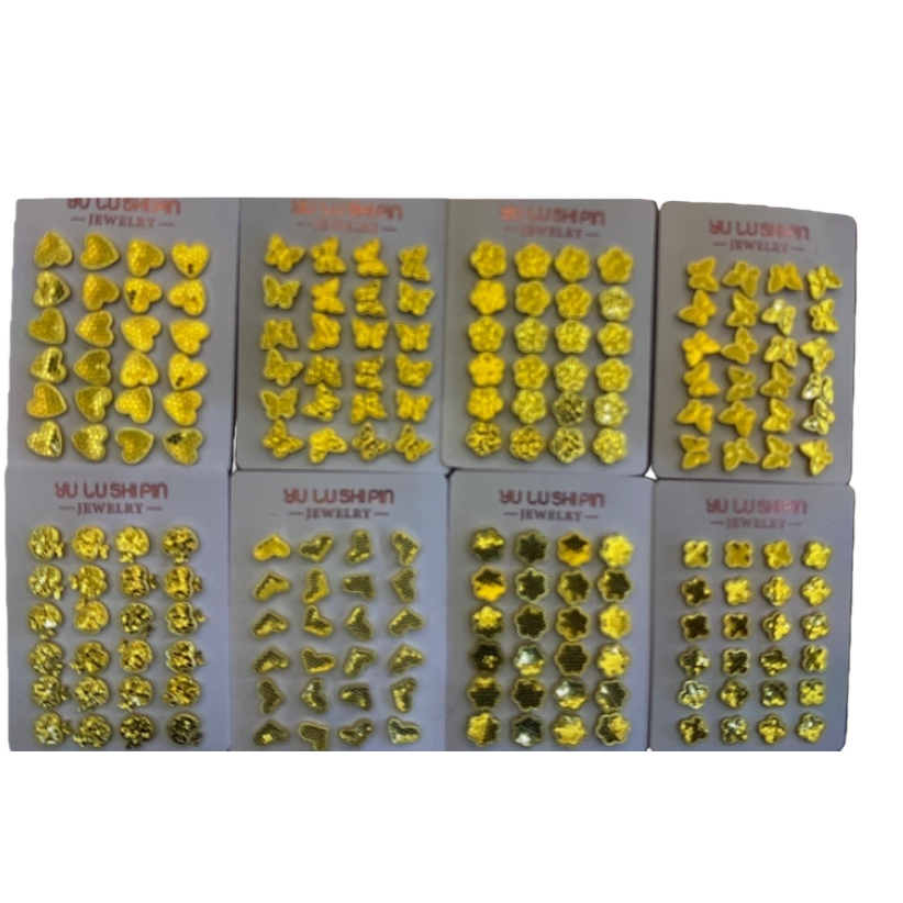金色饰品 时尚简约百搭项链耳环套装