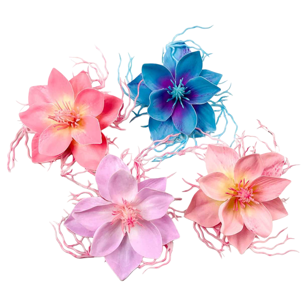 أزهار صناعية ملونة مزخرفة أزهار منزلية Item Picture
