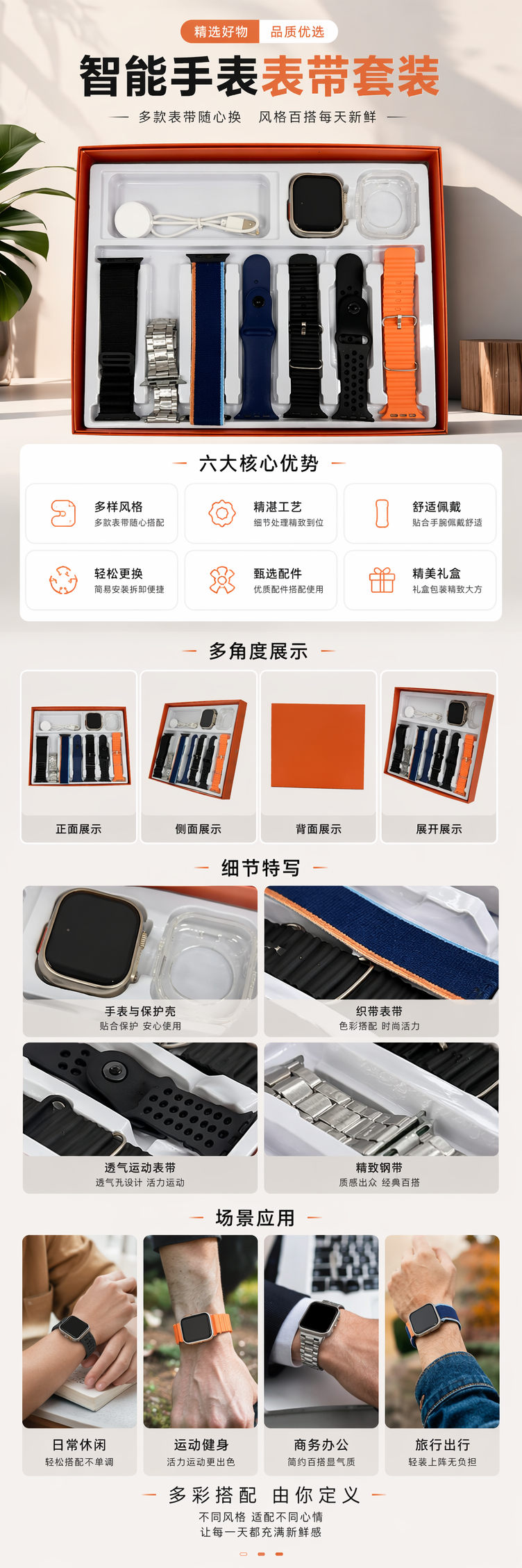智能手表儿童电话手表老年人适用Watches手机Watch pic 1