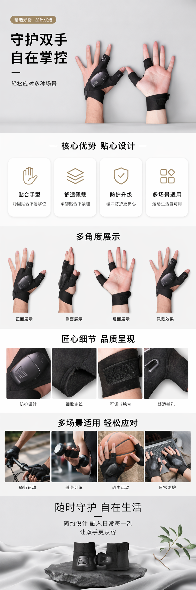led手指灯手套指尖工作灯详情1